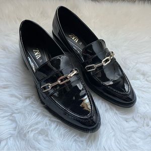 Zara Chain Loafers